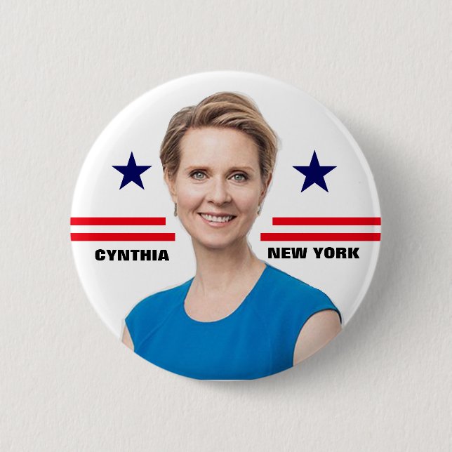 Cynthia Nixon for Governor Button (Front)