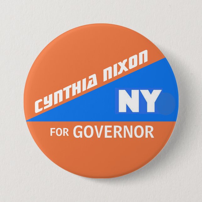 Cynthia Nixon for NY Governor Button (Front)