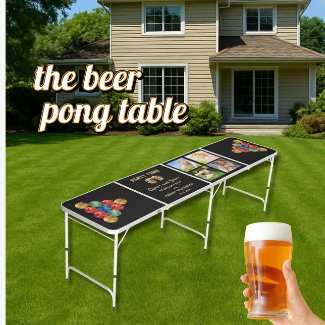 CYO 4 Photo Bachelor Party Beer Pong Table (Creator Uploaded)