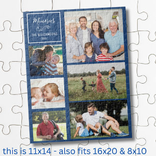 CYO 6 Photo Collage Personalized Modern Family Jigsaw Puzzle
