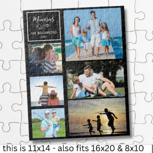 CYO 6 Photo Collage Personalized Modern Family Jigsaw Puzzle