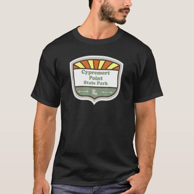 Cypremort Point State Park Louisiana La Badge Vaca T-Shirt (Front)
