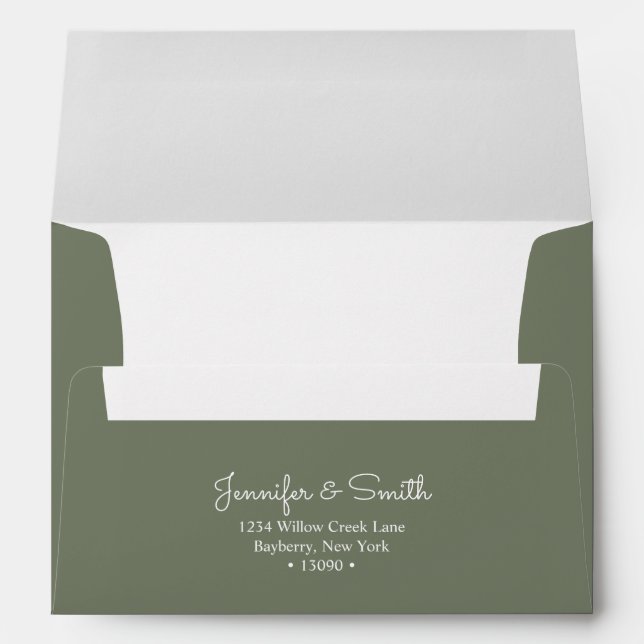 Cypress A7 Envelope minimalist & in inviting tone (Back (Bottom))