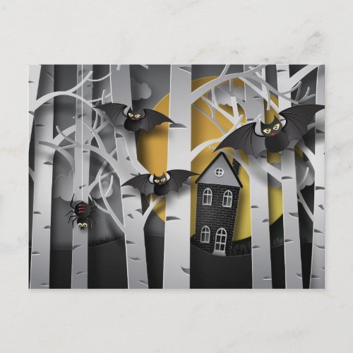 Cypress Forest and Bats Postcard