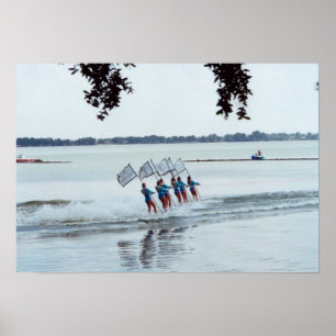 Cypress Gardens Florida Girls Water Ski Team Photo Poster
