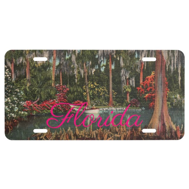 Cypress Gardens Florida License Plate (Front)