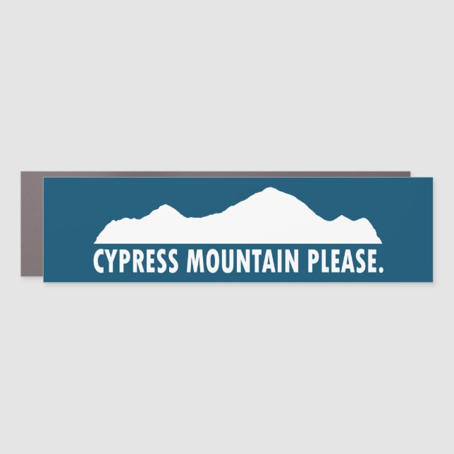 Cypress Mountain Please Car Magnet (Front)