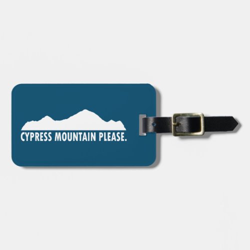 Cypress Mountain Please Luggage Tag