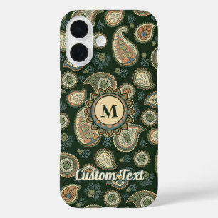Cypress Paisley Pattern iPhone 16 Case