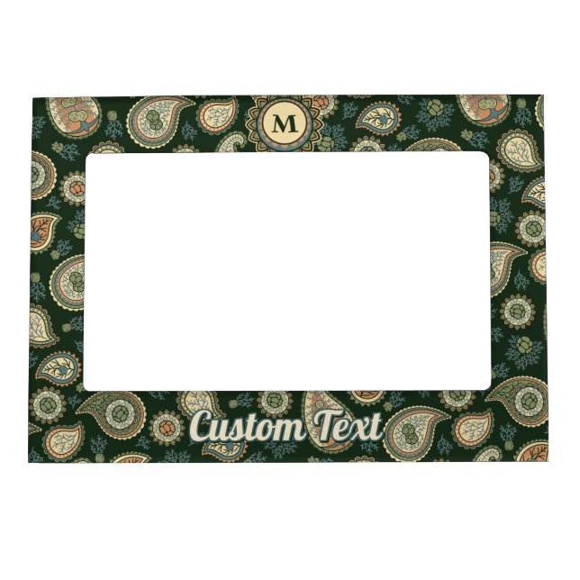Cypress Paisley Pattern Magnetic Frame (Front)