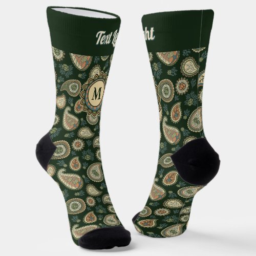 Cypress Paisley Pattern Socks