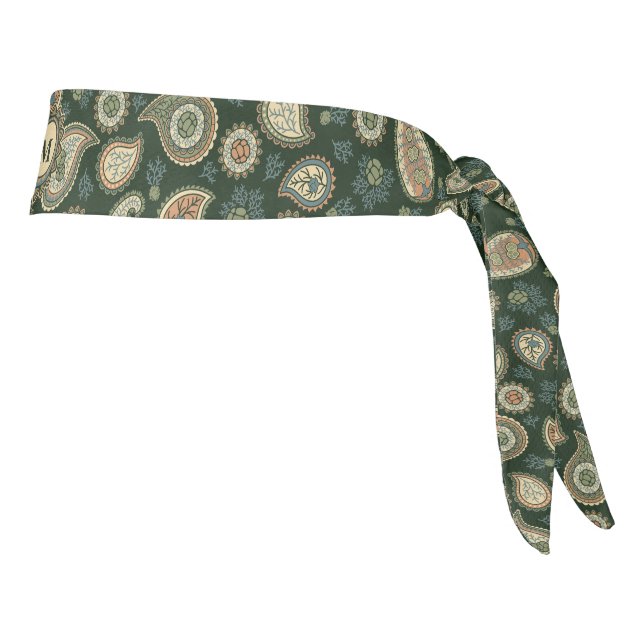 Cypress Paisley Pattern Tie Headband (Rotate 90)