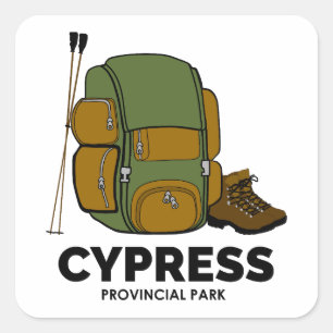 Cypress Provincial Park Backpack Square Sticker