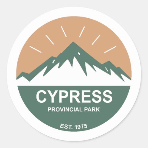 Cypress Provincial Park Classic Round Sticker