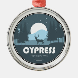 Cypress Provincial Park Deer Metal Ornament