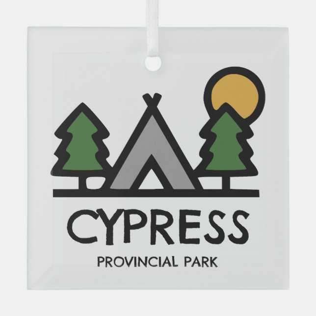 Cypress Provincial Park Glass Ornament (Front)