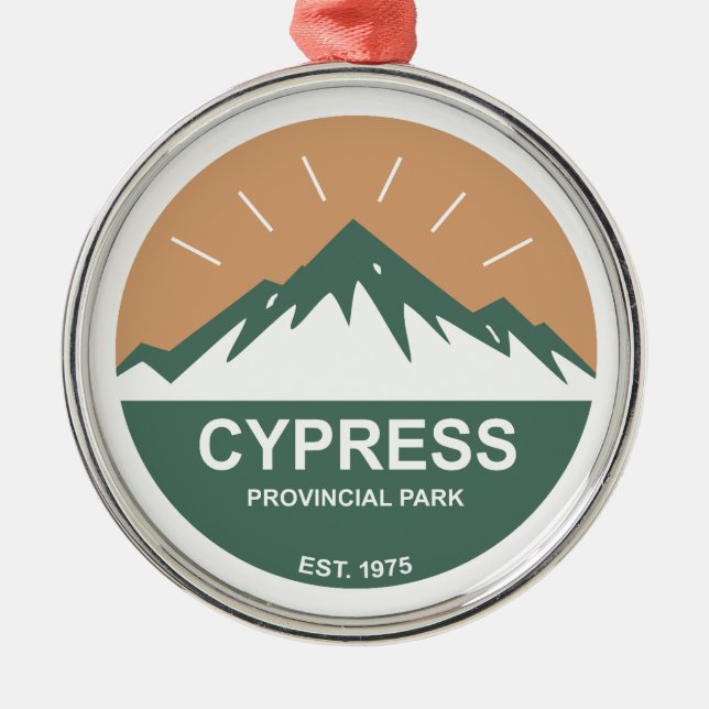 Cypress Provincial Park Metal Ornament (Front)