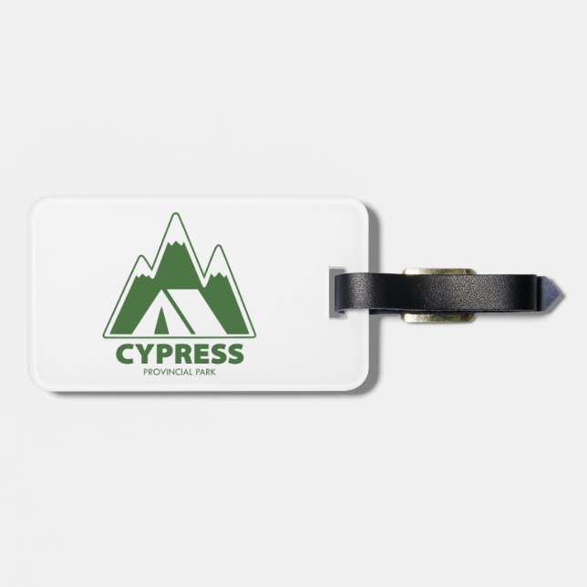 Cypress Provincial Park Mountains Camping Luggage Tag (Back Horizontal)