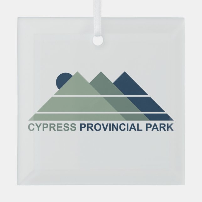 Cypress Provincial Park Mountains Sun Glass Ornament (Front)