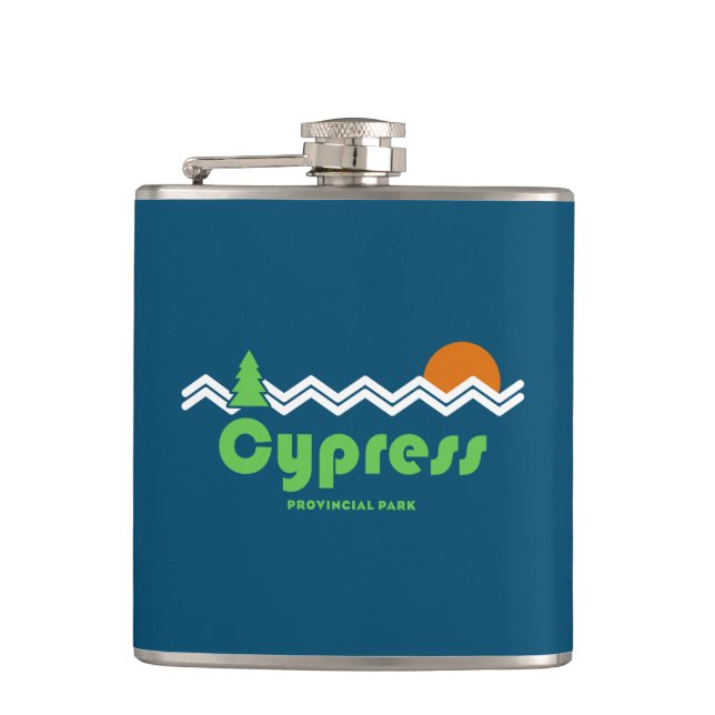 Cypress Provincial Park Retro Flask (Front)