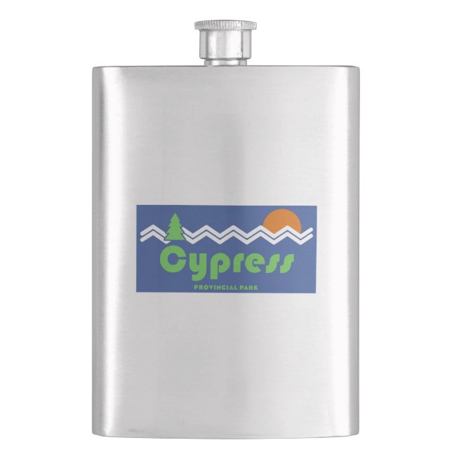 Cypress Provincial Park Retro Flask (Front)
