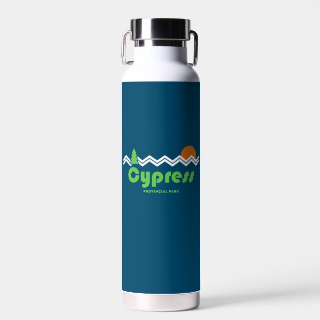 Cypress Provincial Park Retro Water Bottle (Front)