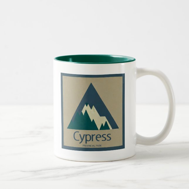 Cypress Provincial Park Rustic Two-Tone Coffee Mug (Right)