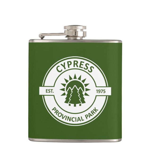 Cypress Provincial Park Sun Trees Flask (Front)