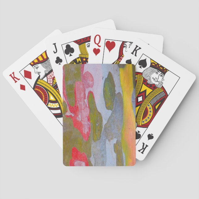 Cypress tree bark patterns, Italy Poker Cards (Back)