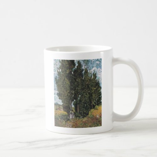 Cypress Trees by Van Gogh Coffee Mug