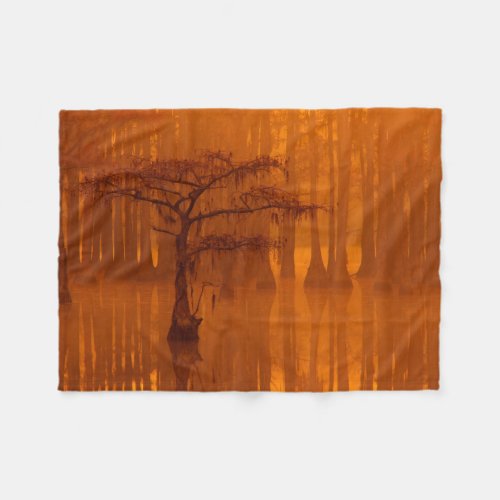 Cypress Trees  George Smith State Park Fleece Blanket