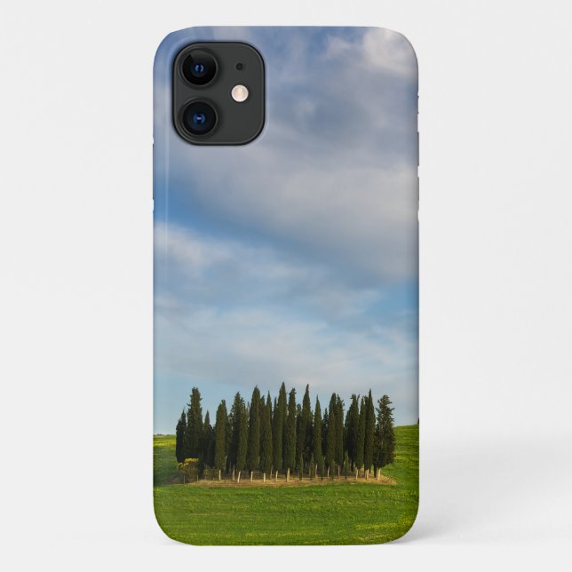 Cypress trees in Tuscany, Italy Case-Mate iPhone Case (Back)