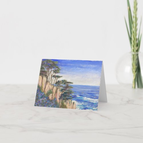 Cypress Trees Point Lobos Thank You Card