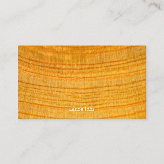Cypress Wood Texture Business Card (Front)