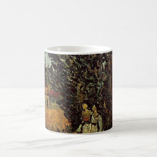 Cypresses and Two Women by Vincent van Gogh Coffee Mug