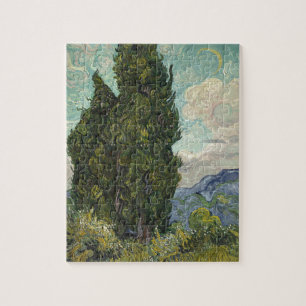 Cypresses by Van Gogh Painting Art Jigsaw Puzzle