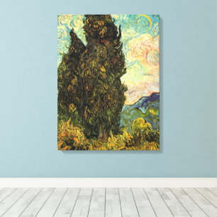 Cypresses by Vincent van Gogh Canvas Print