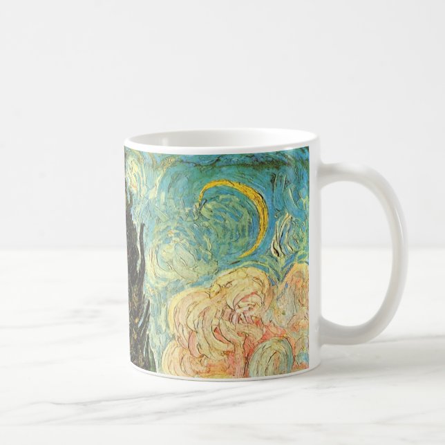 Cypresses by Vincent van Gogh Coffee Mug (Right)