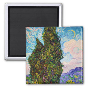 Cypresses, Van Gogh Magnet