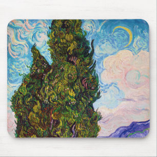 Cypresses, Van Gogh Mouse Pad