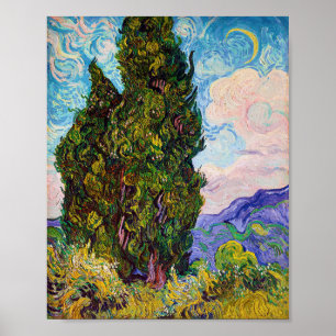 Cypresses, Van Gogh Poster
