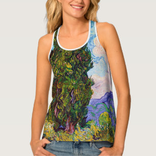 Cypresses, Van Gogh Tank Top