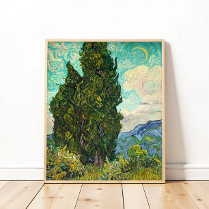 Cypresses, Vincent van Gogh Art Poster