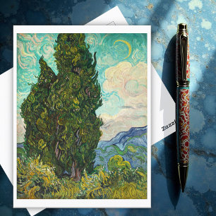 Cypresses, Vincent van Gogh Postcard
