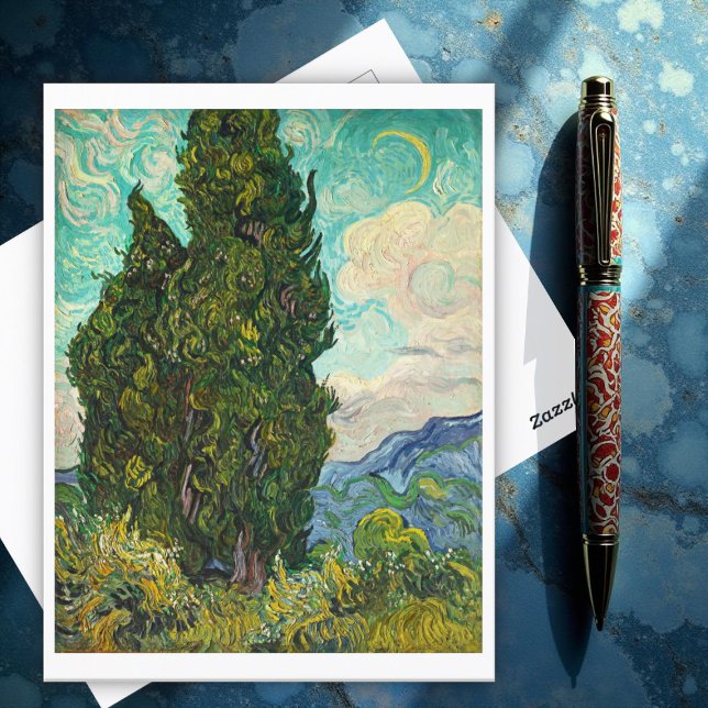 Cypresses, Vincent van Gogh Postcard (Creator Uploaded)