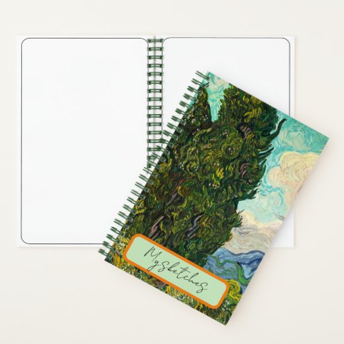 Cypresses Vincent van Gogh Sketches Notebook