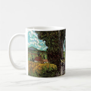 Cypresses with Female Figures by Vincent van Gogh Coffee Mug