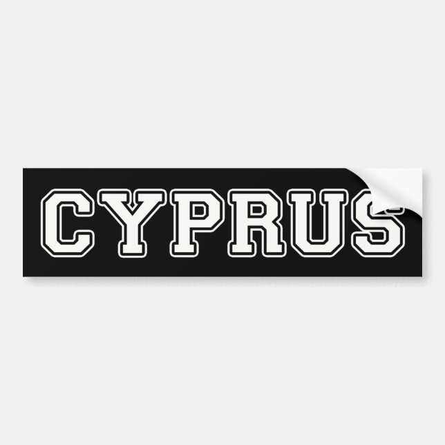 Cyprus Bumper Sticker (Front)