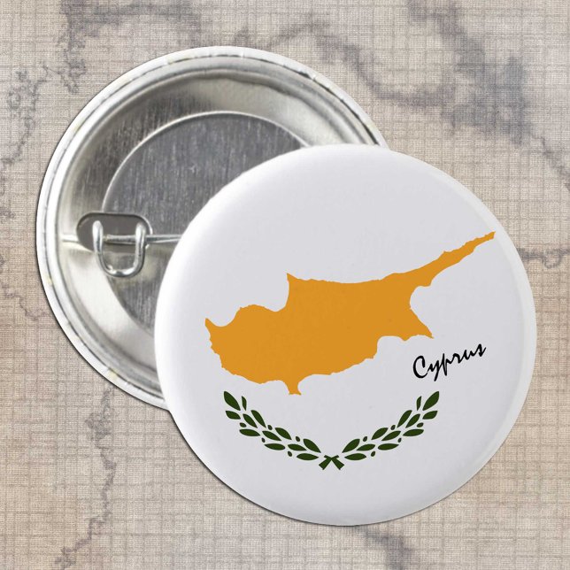 Cyprus button, patriotic Cyprus Flag fashion Button (Creator Uploaded)