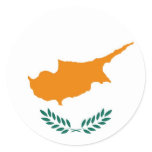 CYPRUS CLASSIC ROUND STICKER